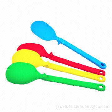 Candy color custom kitchen silicone scoop
